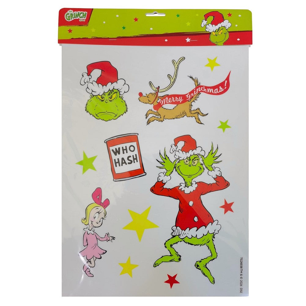 Vetrofania natalizia adesiva The Grinch formato A3 1