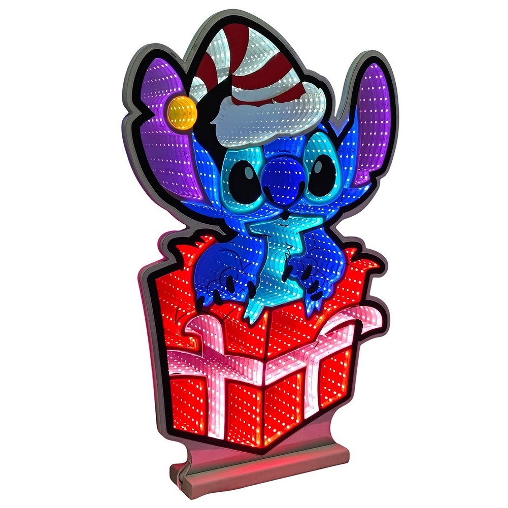 Figura luminosa LED Disney Stitch con regalo effetto Infinity 60 cm 1