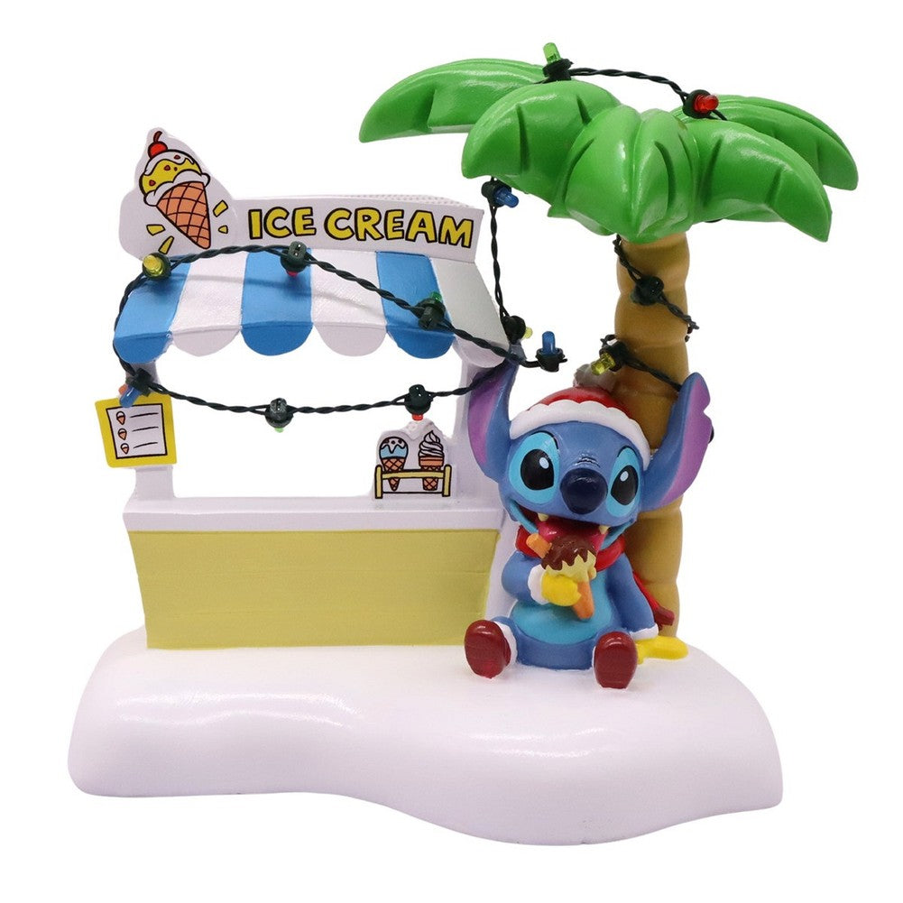 Scena natalizia in miniatura Disney Stitch al chiosco dei gelati 1