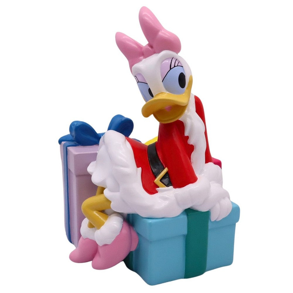Statua decorativa natalizia Disney Paperina Babbo Natale con regali 1