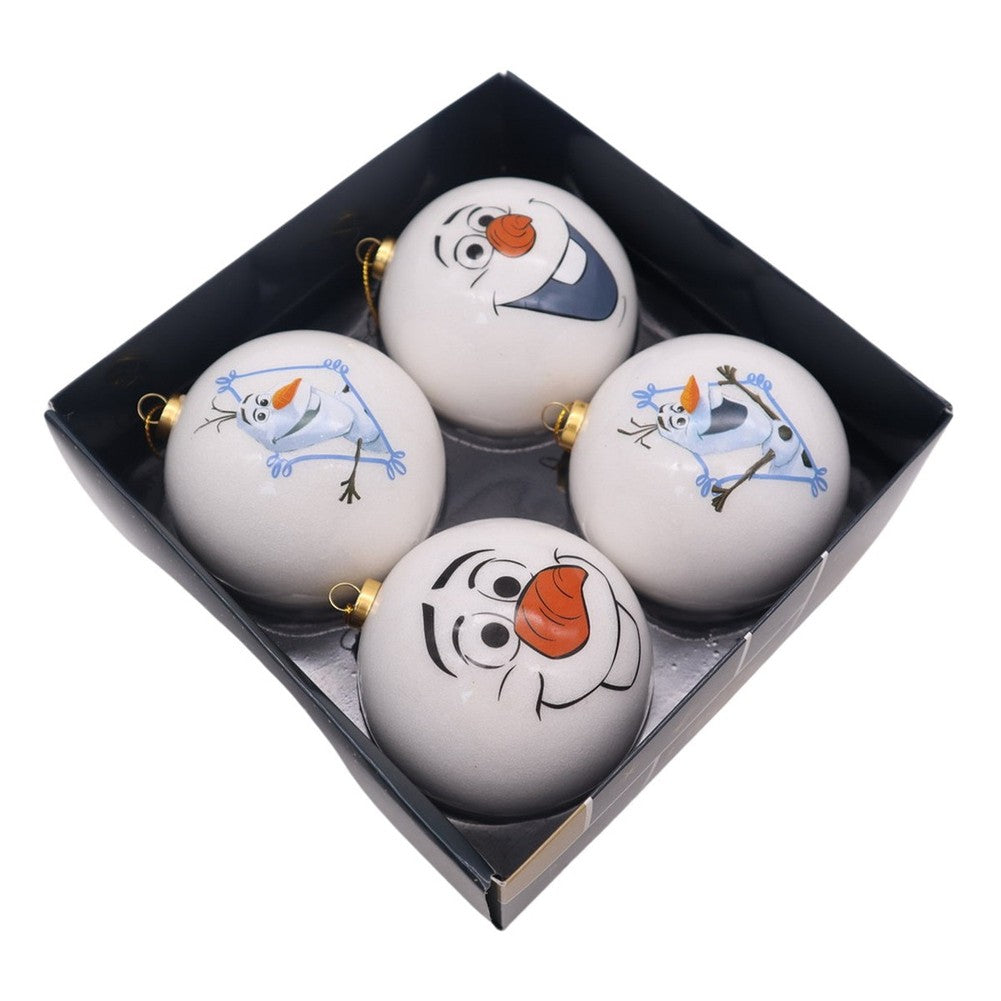 Set 4 palline di Natale in plastica Disney Olaf 1