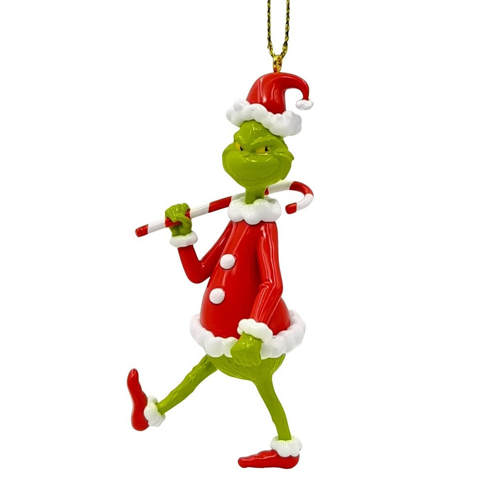 Addobbo 3D per albero di Natale The Grinch con bastoncino di zucchero 1
