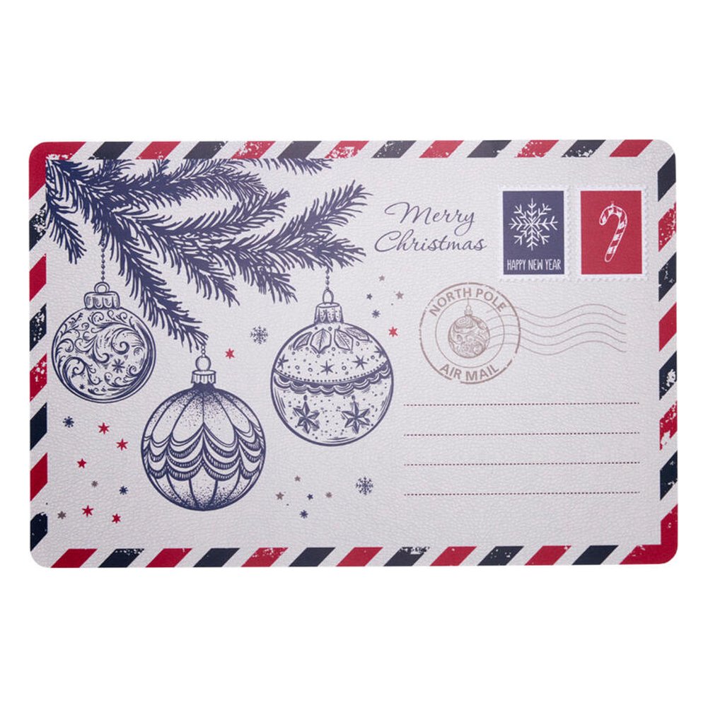 Tovaglietta americana natalizia a cartolina in PP 43,5x28,5 cm – 1 pezzo, design assortito 2