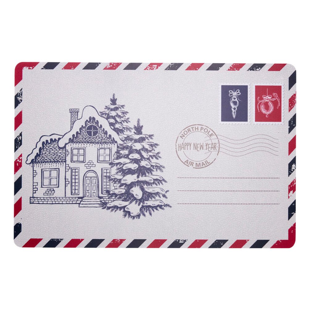 Tovaglietta americana natalizia a cartolina in PP 43,5x28,5 cm – 1 pezzo, design assortito 5