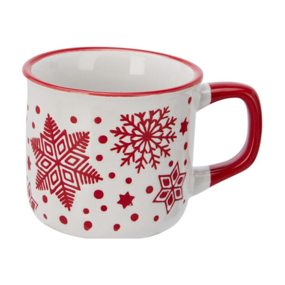 Tazza natalizia in ceramica con decori in rilievo 160 ml – 1 pezzo, colore assortito 3