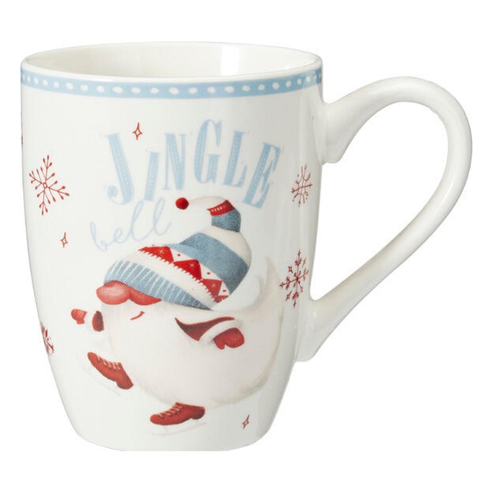Tazza mug natalizia in porcellana new bone con gnomo 340 ml – 1 pezzo, design assortito 4