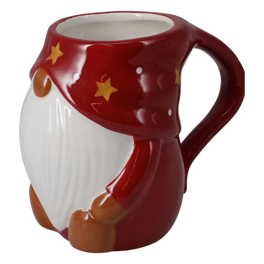 Tazza mug natalizia a forma di gnomo in ceramica 440 ml – 1 pezzo, colore assortito 2