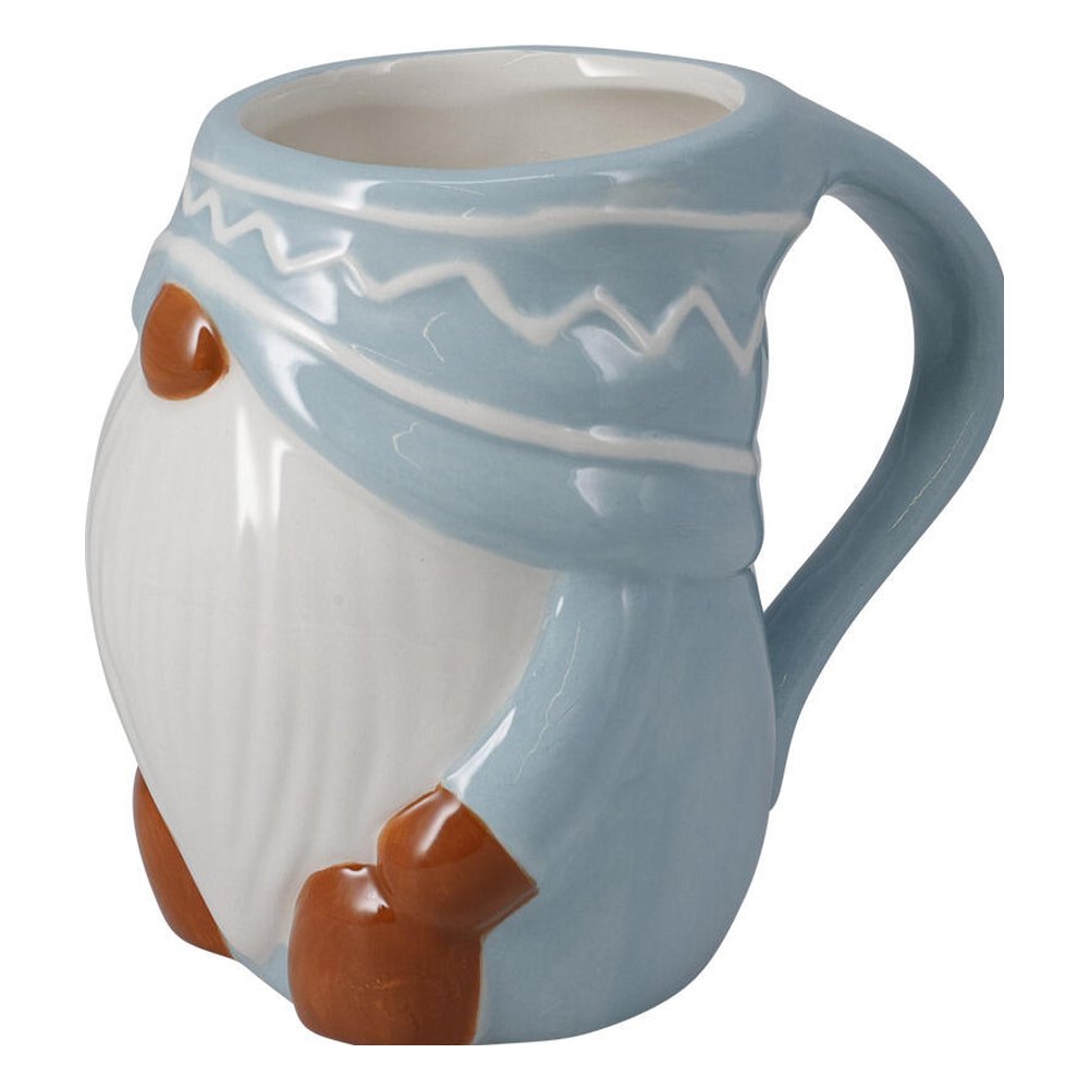 Tazza mug natalizia a forma di gnomo in ceramica 440 ml – 1 pezzo, colore assortito 4