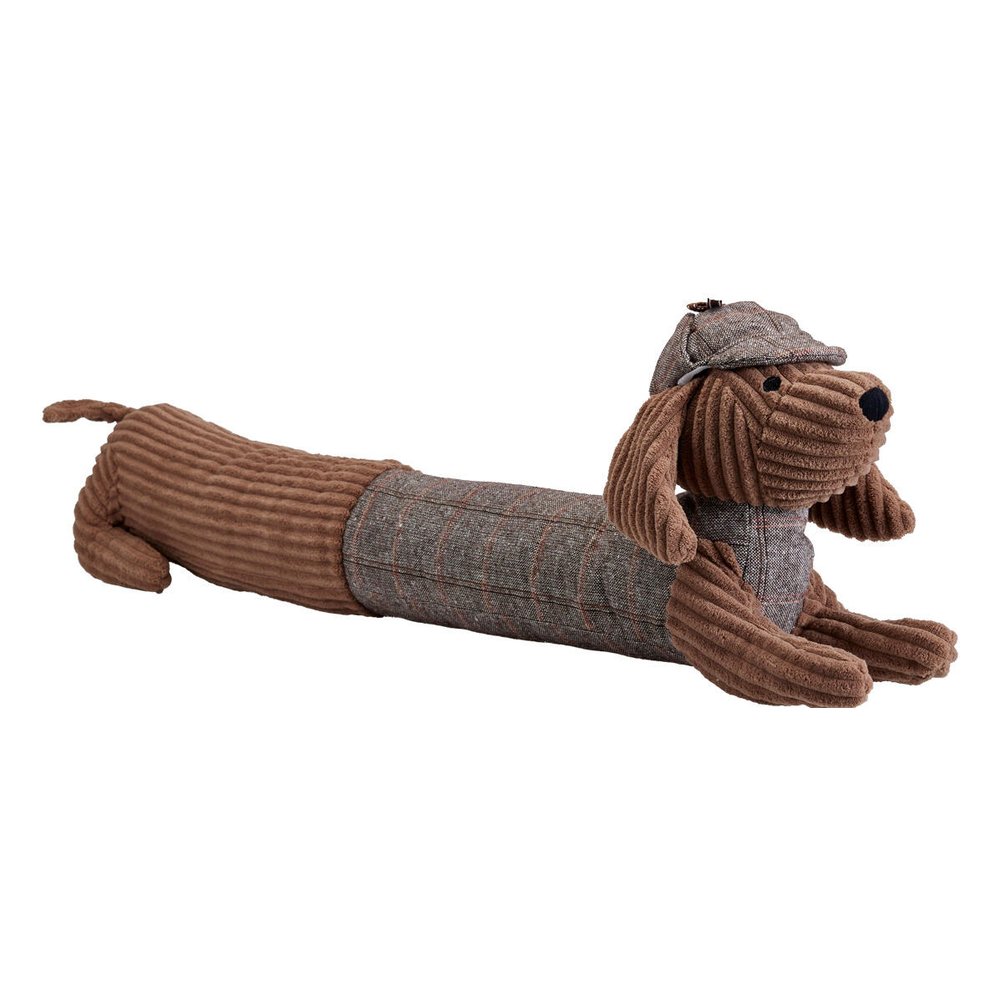 Paraspifferi a forma di cane con cappello in velluto a coste 80 cm – 1 pezzo, colore assortito 3