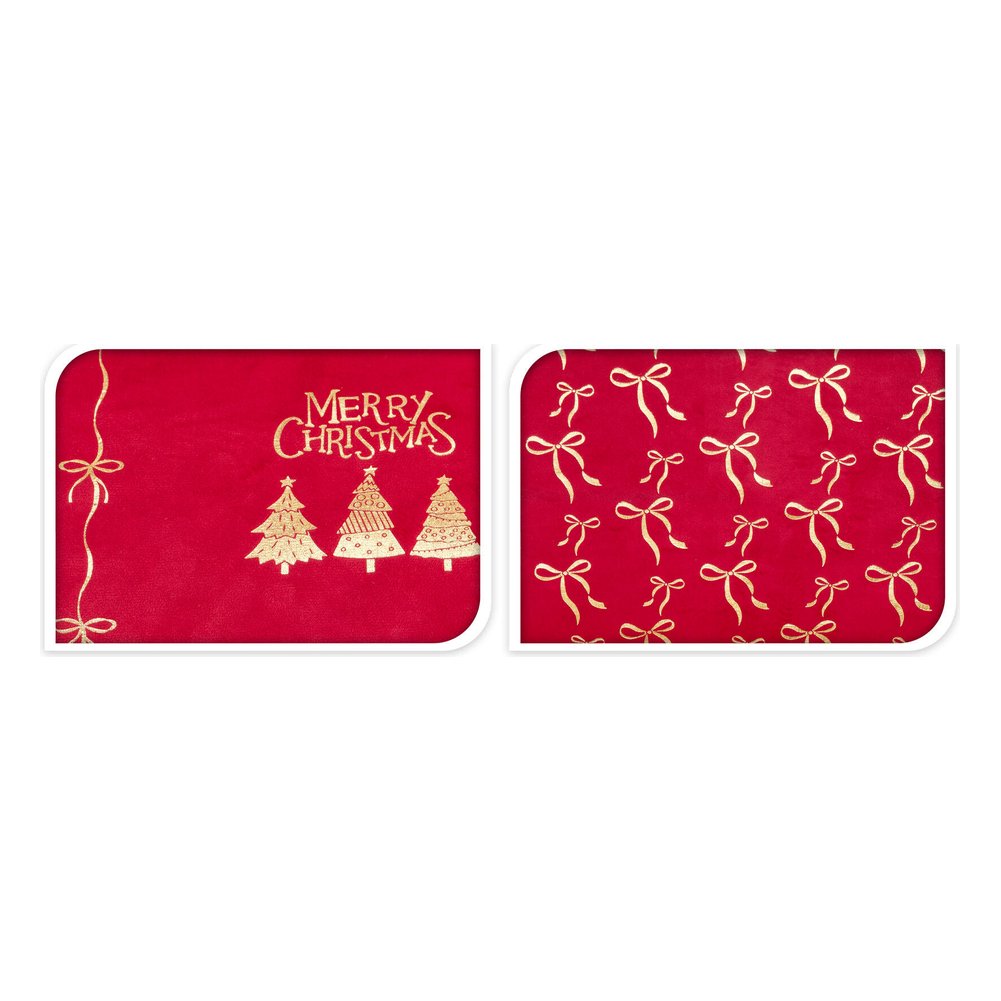 Rotolo tessuto decorativo velluto rosso e oro 28x200 cm – 1 pezzo, design assortito 2