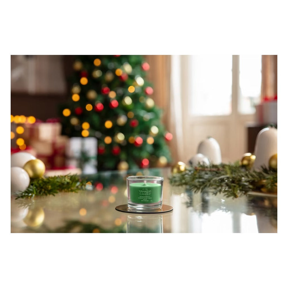 Candela Votiva in Vetro Yankee Candle Signature Shimmering Christmas Tree 3
