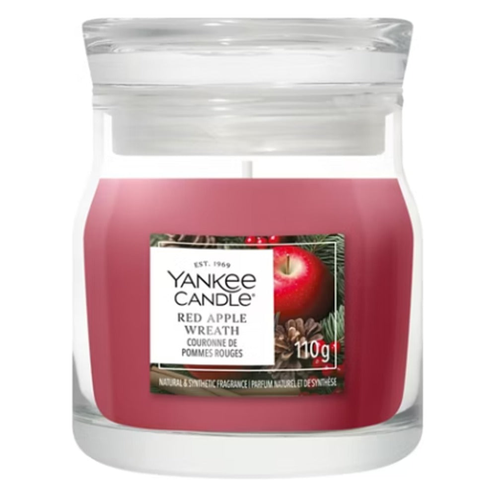 Candela Giara Piccola Yankee Candle Signature Red Apple Wreath 1