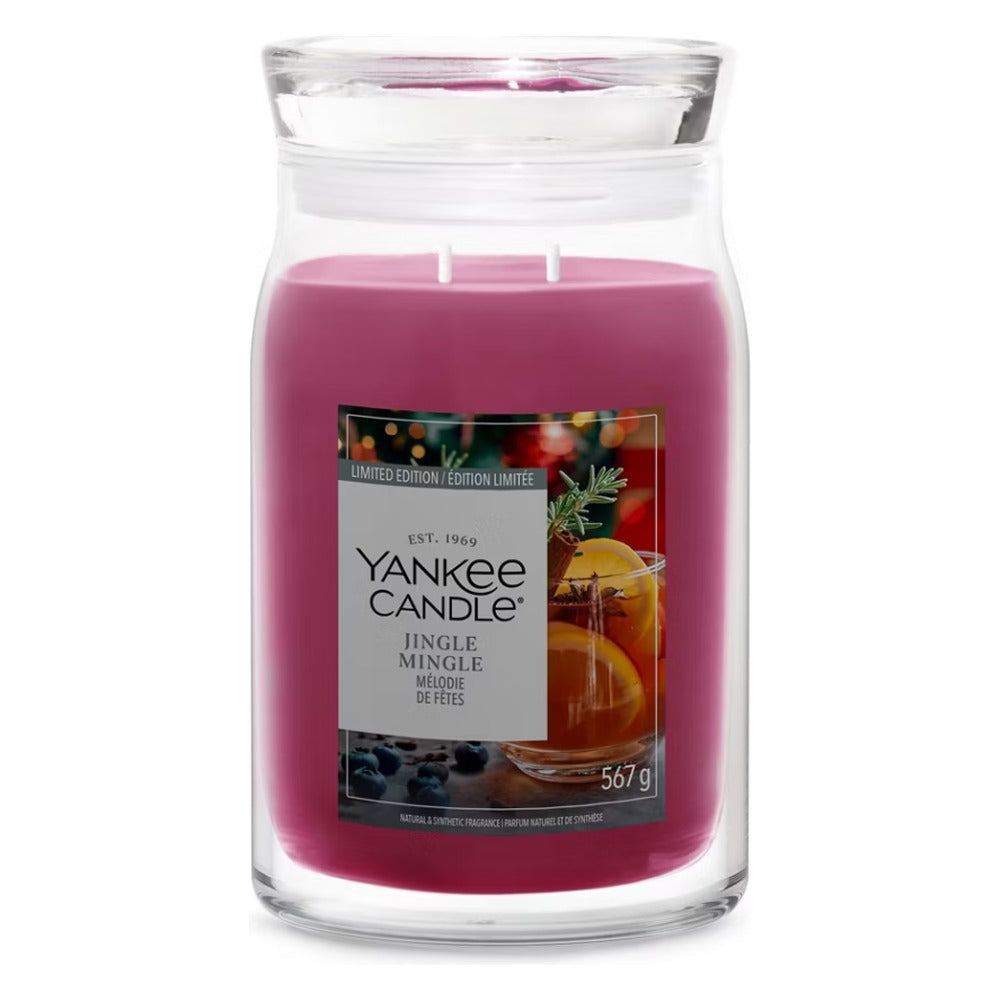 Candela Giara Grande Yankee Candle Signature Jingle Mingle 1