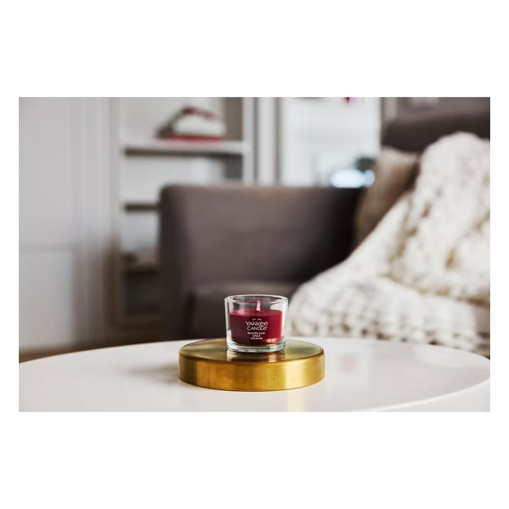 Candela Votiva in Vetro Yankee Candle Signature Woodland Spice 3