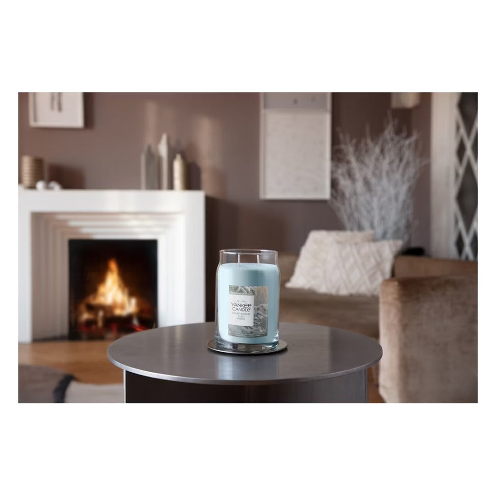 Candela Giara Grande Yankee Candle Signature Snow Kissed Pine 3