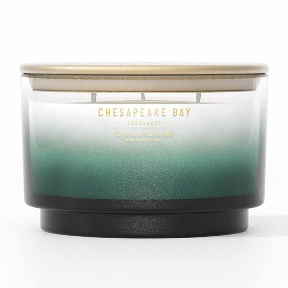 Candela a 3 Stoppini Chesapeake Bay Candle Coastal Snowfall