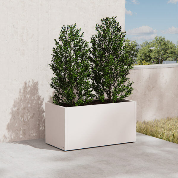 Fioriera Herstera Metal Planter 50 Bianca 100x50x50cm 08971003