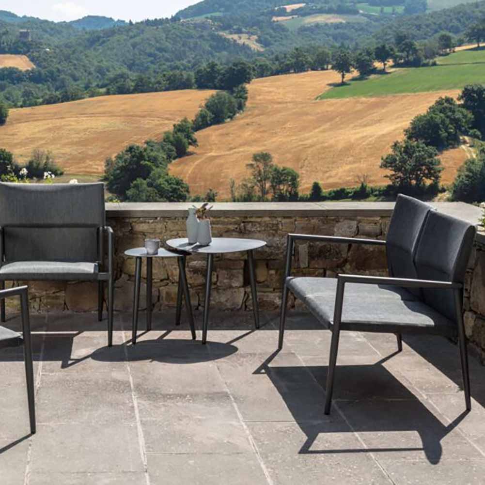 Salotto Adam Charcoal tessuto Grigio scuro Talenti