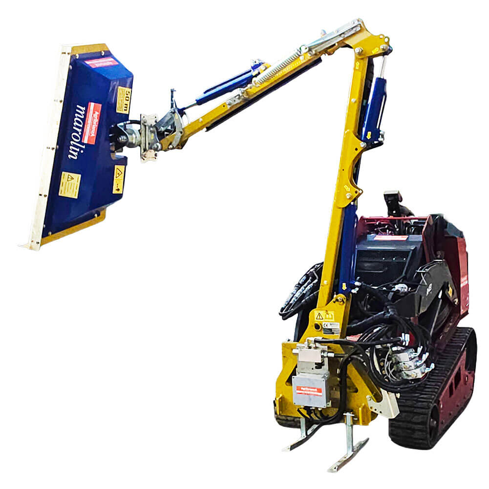 Dingo con braccio tosasiepi NOLEGGIO