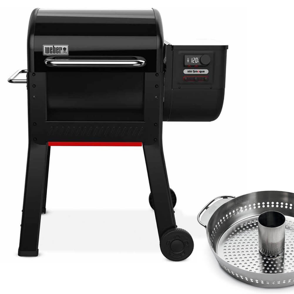 Combo per Barbecue: Weber Smoqe 1500804 + Supporto Pollo 8838