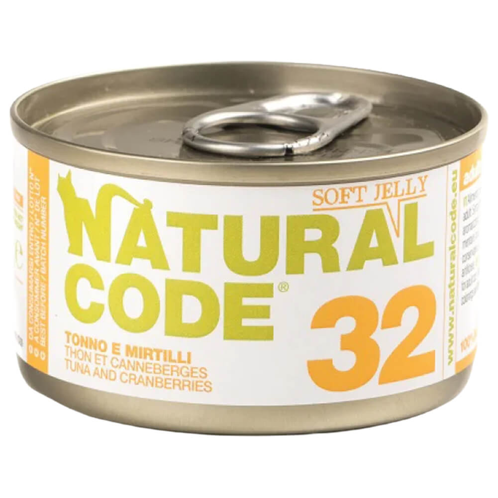 Lattine Natural Code NC32 Tonno e Mirtilli Alimento Umido per Gatti Adulti 85g