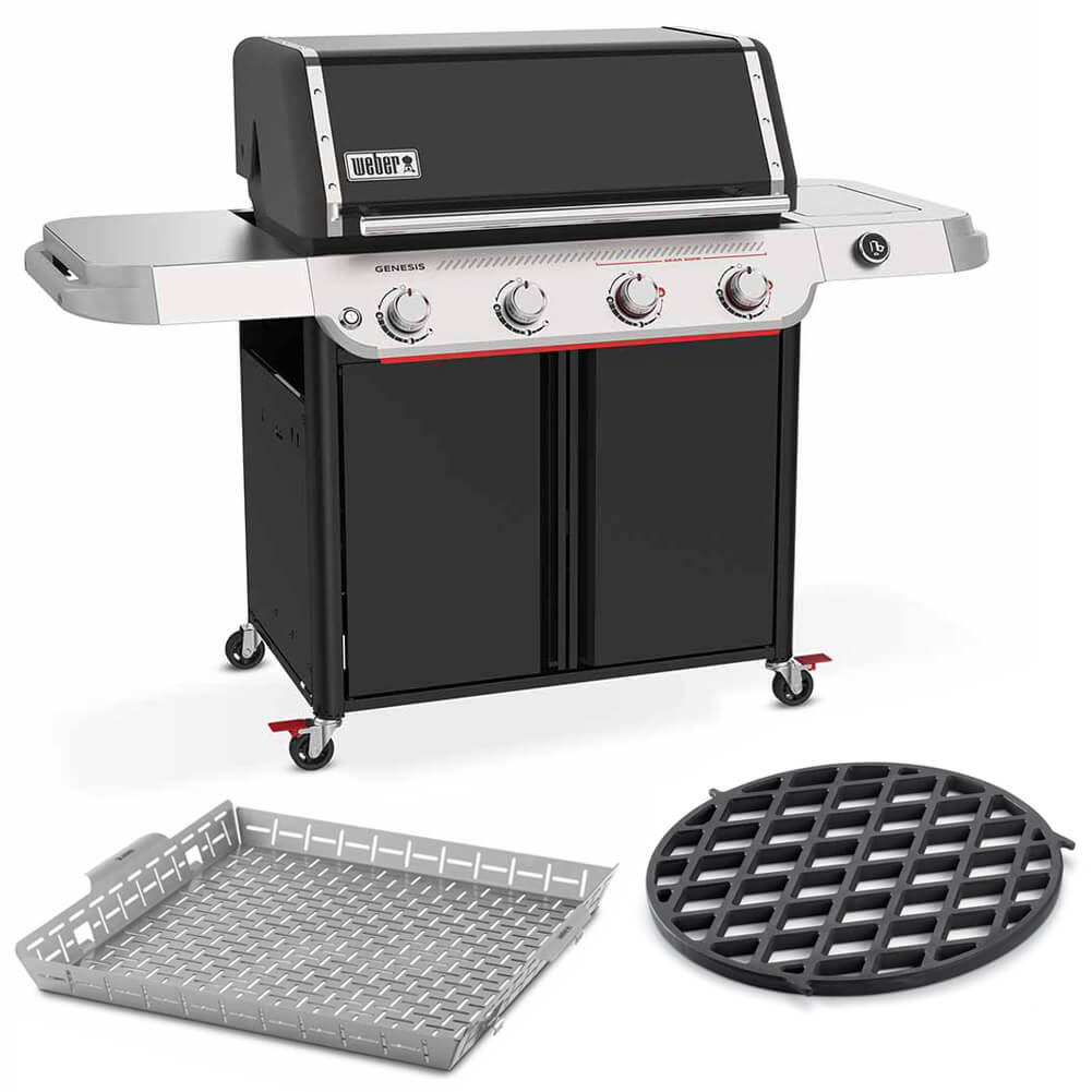 Kit Barbecue Weber Genesis E425 con Griglia e Vassoio Acciaio Inox