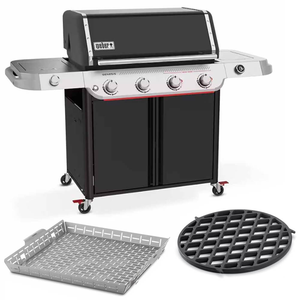 Kit Barbecue Weber Genesis E435W + Griglia + Vassoioinox