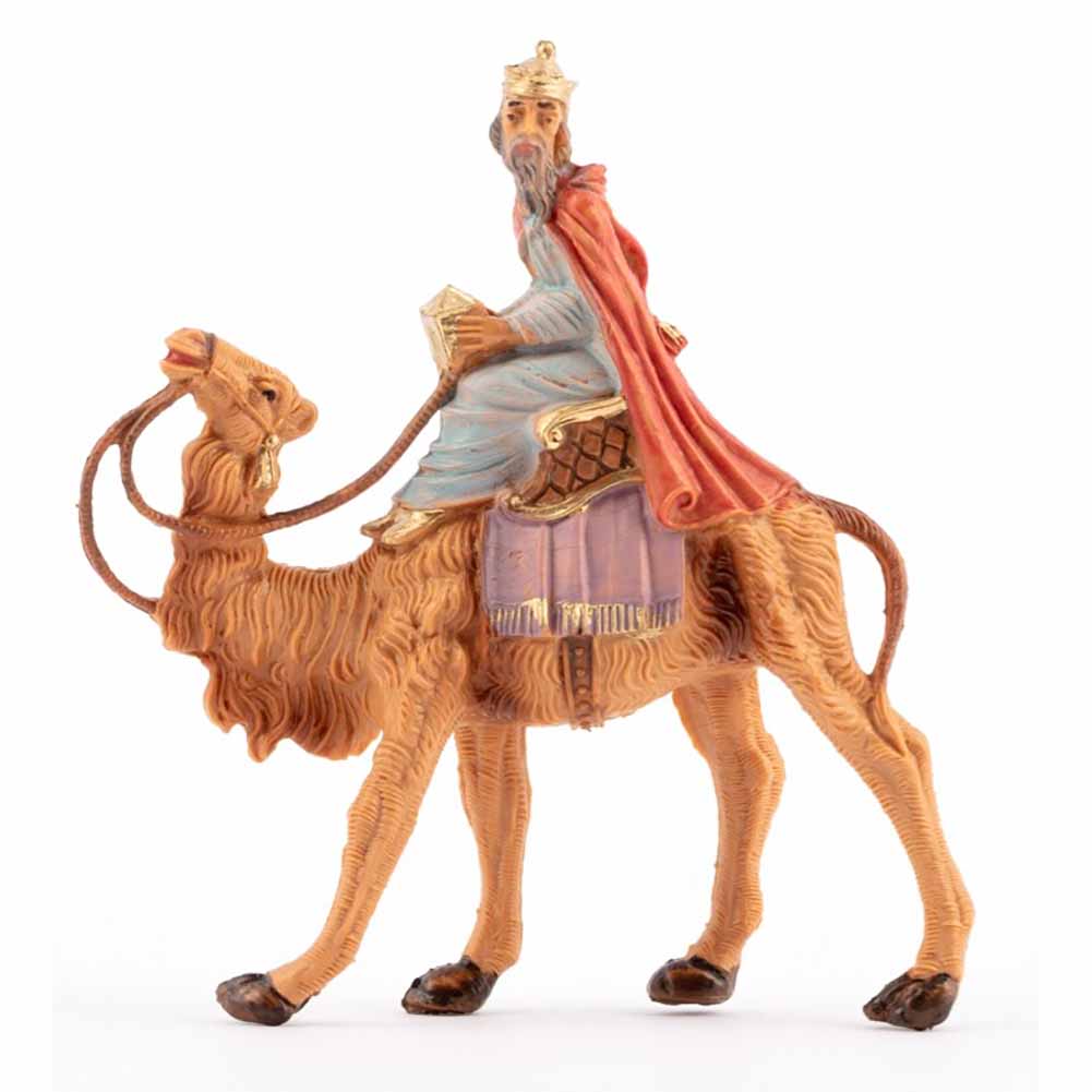 Statuine presepe Re Magio Bianco con cammello Categoria 6,5cm Fontanini (cod.86) 1