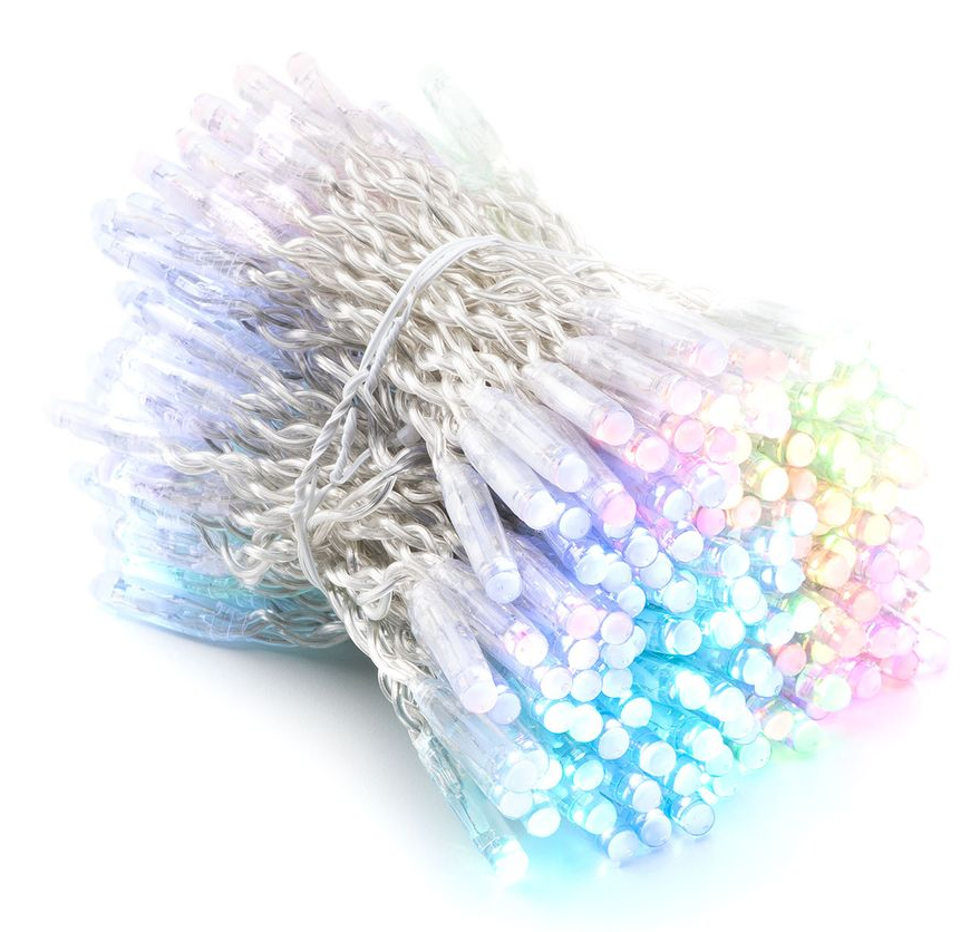 Catena luminosa 250 led Twinkly plus RGB+W filo trasparente 25 metri 2