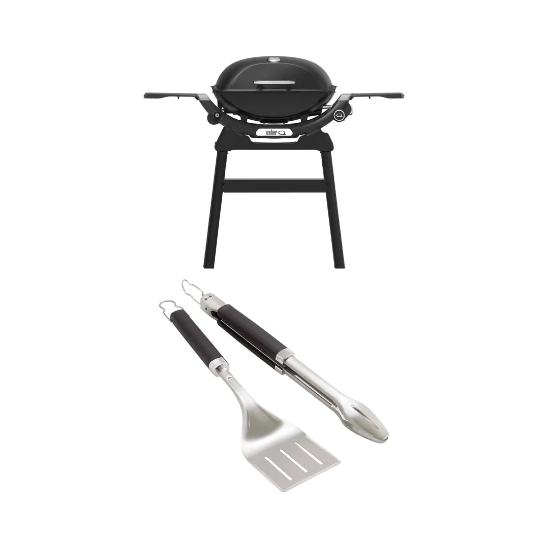 Weber Q 2200N con supporto compatto e kit Precision pala e pinza 1