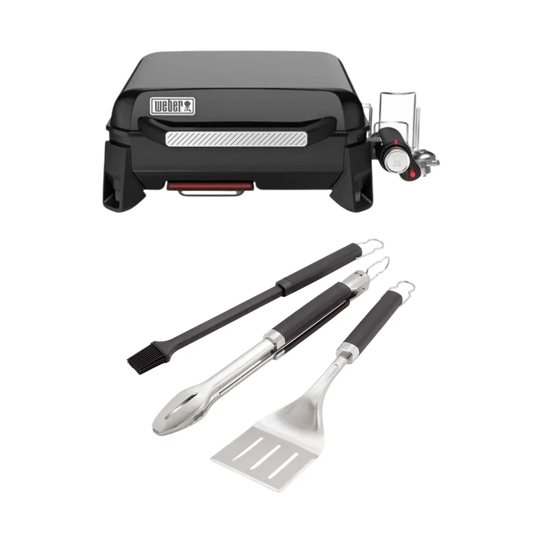Piastra Premium Weber SLATE GP da 43 cm con kit 3 posate Weber Premium 1