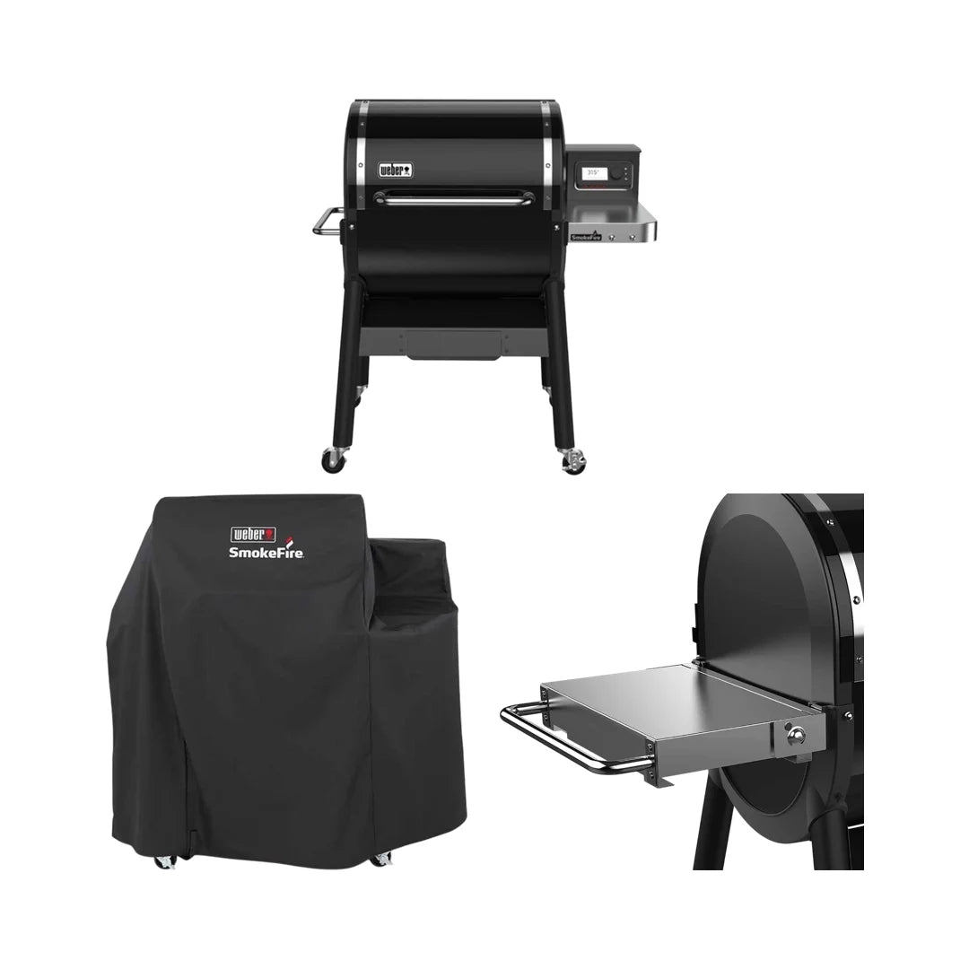 Weber SmokeFire EX4 con copertura e accessori