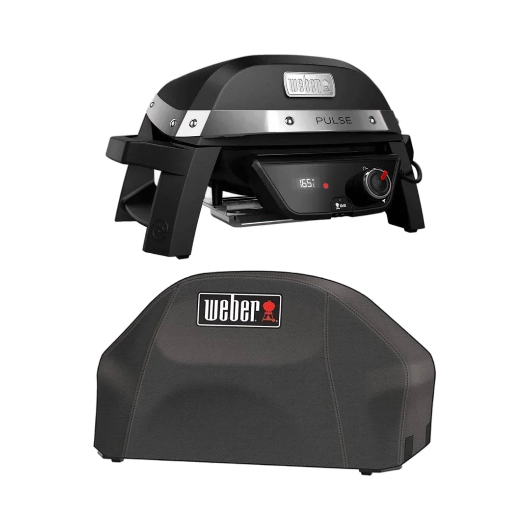 Pacchetto Barbecue Elettrico Weber PULSE 1000 + Copertura Premium 7180