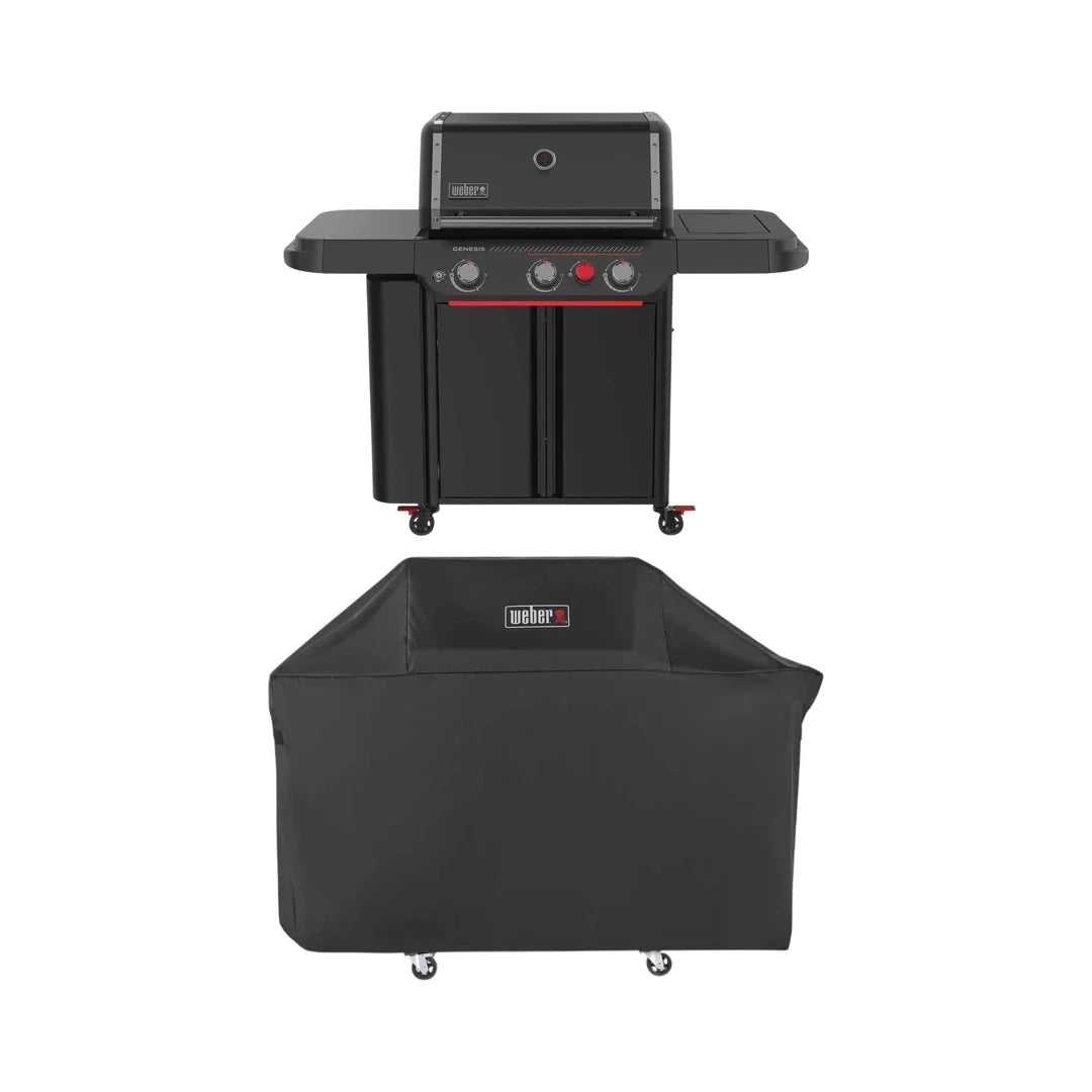 Weber Genesis E-330 WR Stealth barbecue a gas con Weber Connect e copertura premium 1