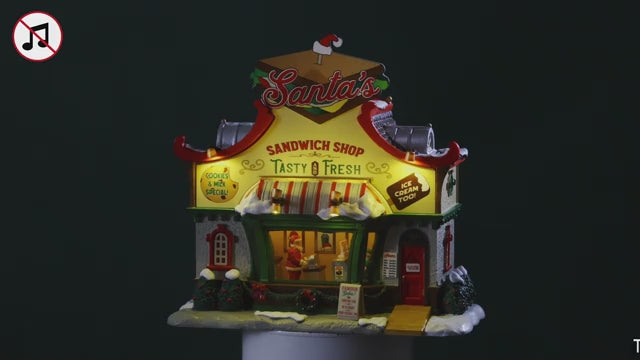Santas Sandwich Shop Santas Wonderland Lemax Cod 65570