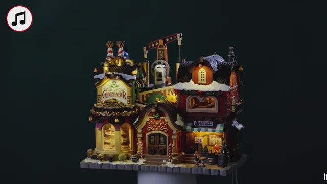 The Holly Jolly Chocolatier Mrs Claus Coffee Shop Santas Wonderland Lemax Cod 65521