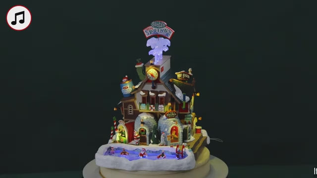 Santas Hot Springs Oasis Santas Wonderland Lemax Cod 65522
