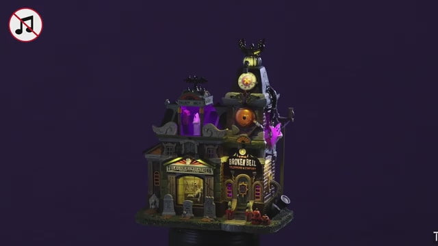 Broken Bell Telephone CO. Spooky Town Lemax Cod 45201