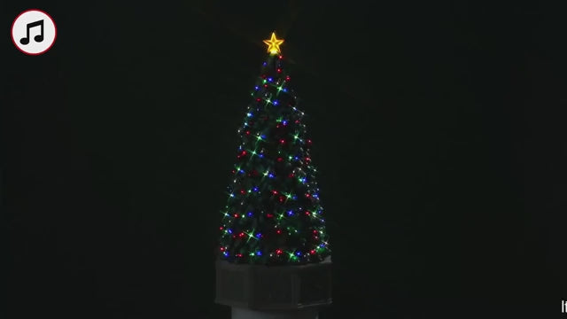 Have a Blue (Tooth) Christmas (Tree) Musical Tree Lemax Cod 54580