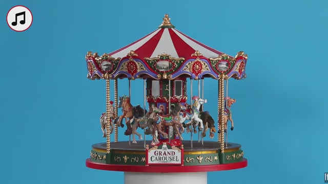The Grand Carousel with 4.5V Adaptor (AA) Carnival Lemax Cod 84349