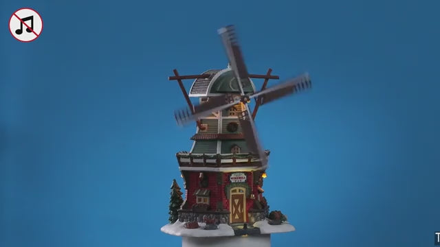 Stony Brook Windmill with 4.5V Adaptor Vail Village Lemax Cod 25384