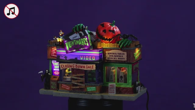 Nightmares Video Spooky Town Lemax Cod 55291