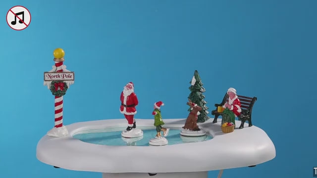 North Pole Ice Follies Santa's Wonderland Lemax Cod 64045