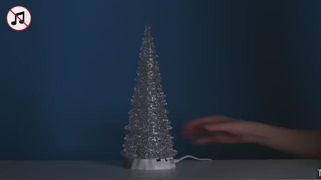 Crystal Lighted Tree 4 Color Changeable General Products Lemax Cod 94510