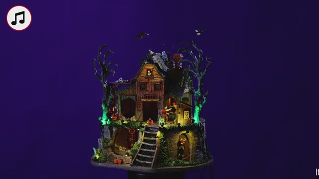 The Cursed Cabin Spooky Town Lemax Cod 65511