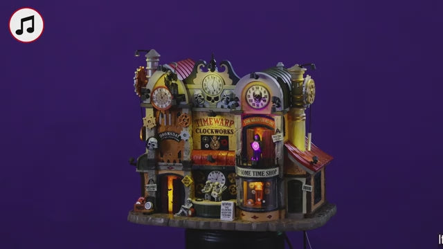 Timewarp Clockworks Spooky Town Lemax Cod 65513