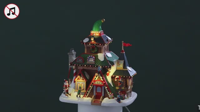 Elwood's Elf Lodge Santa's Wonderland Lemax Cod 45224