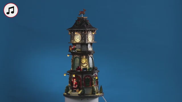 Christmas Clock Tower Lemax Cod 45735