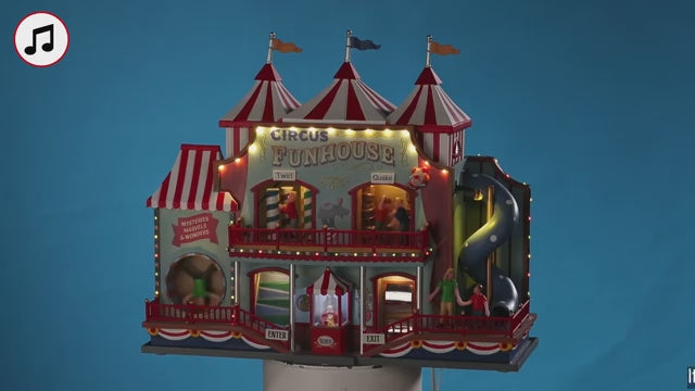Circus Funhouse whit 4.5V Adaptor Carnival Lemax Cod 05616
