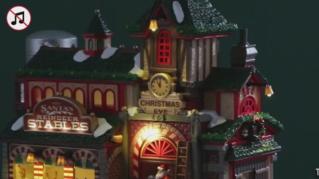Santa's Reindeer stables Santa's Wonderland Lemax Cod 25926